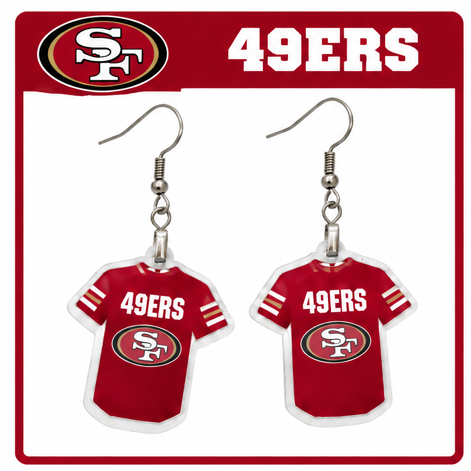 49ers Jersey Earrings