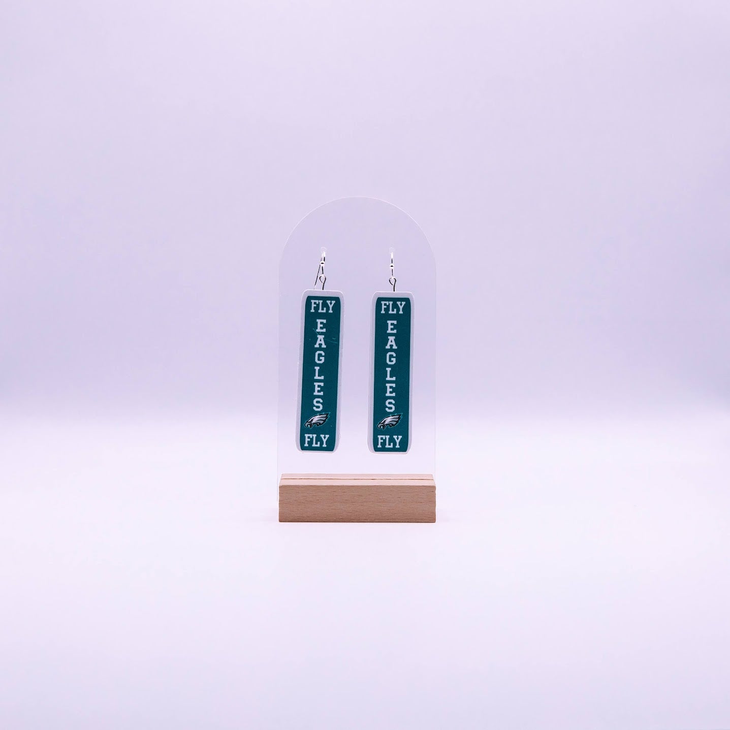 Fly Eagles Fly Sign Earrings