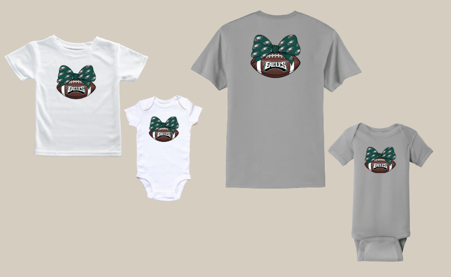 Football Bow T-Shirt