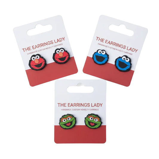 Seseme Street Oscar Stud Earrings