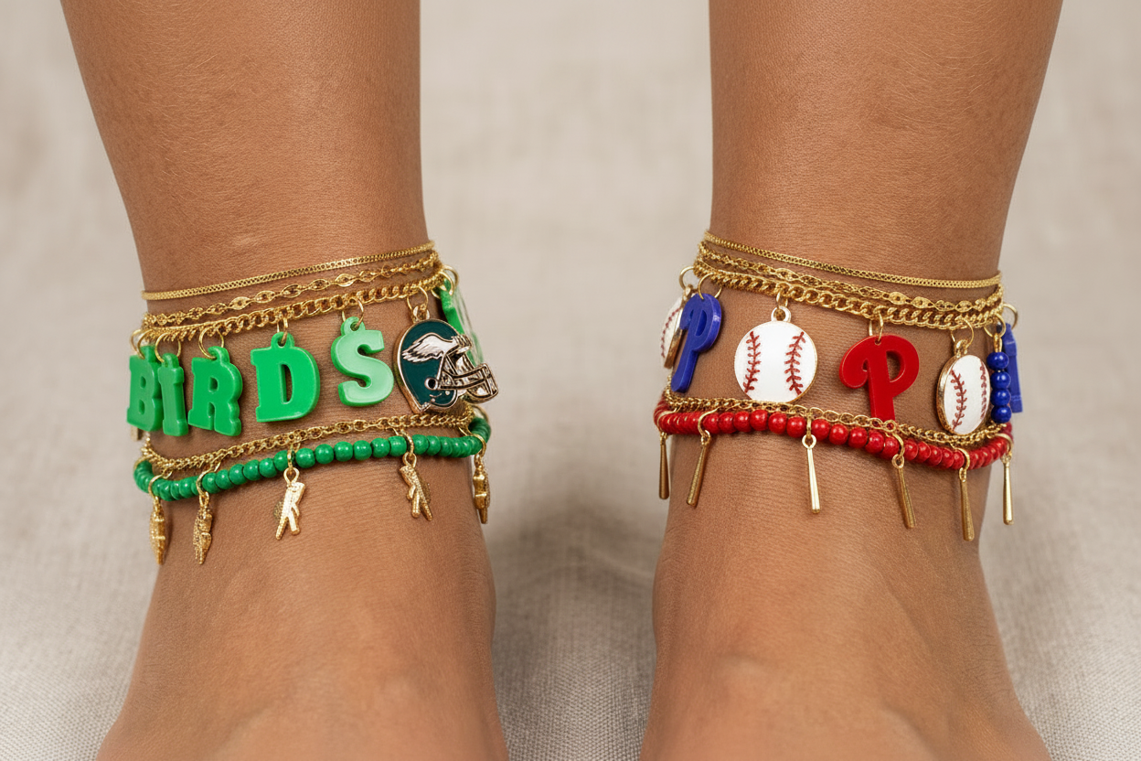 Gold Curb Chain w/ Anklet Extension