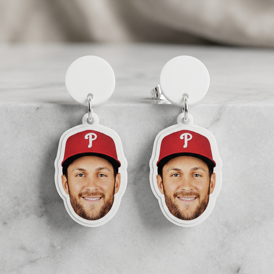 Trea Turner Face Earrings