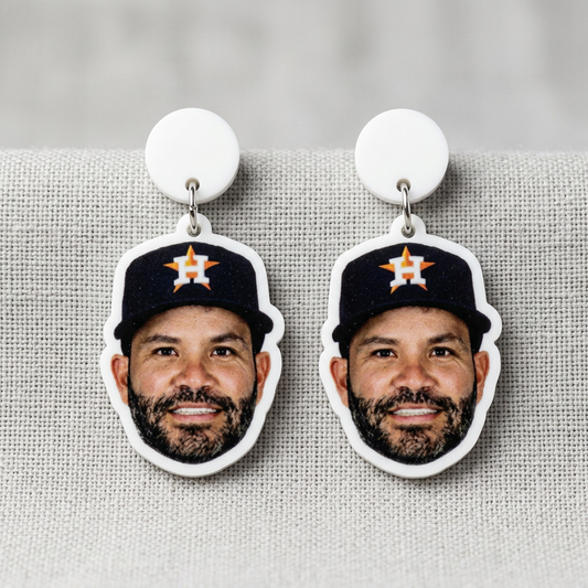 Jose Altuve Face Earrings
