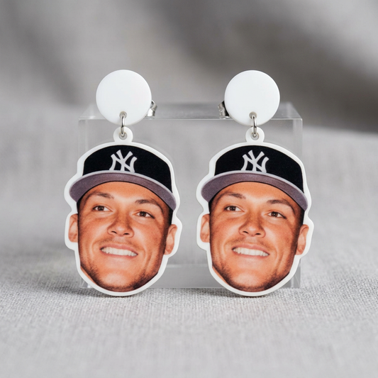 Aaron Judge Face Earrings