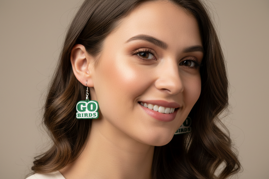 Go Birds" Philly Football Game Day Earrings