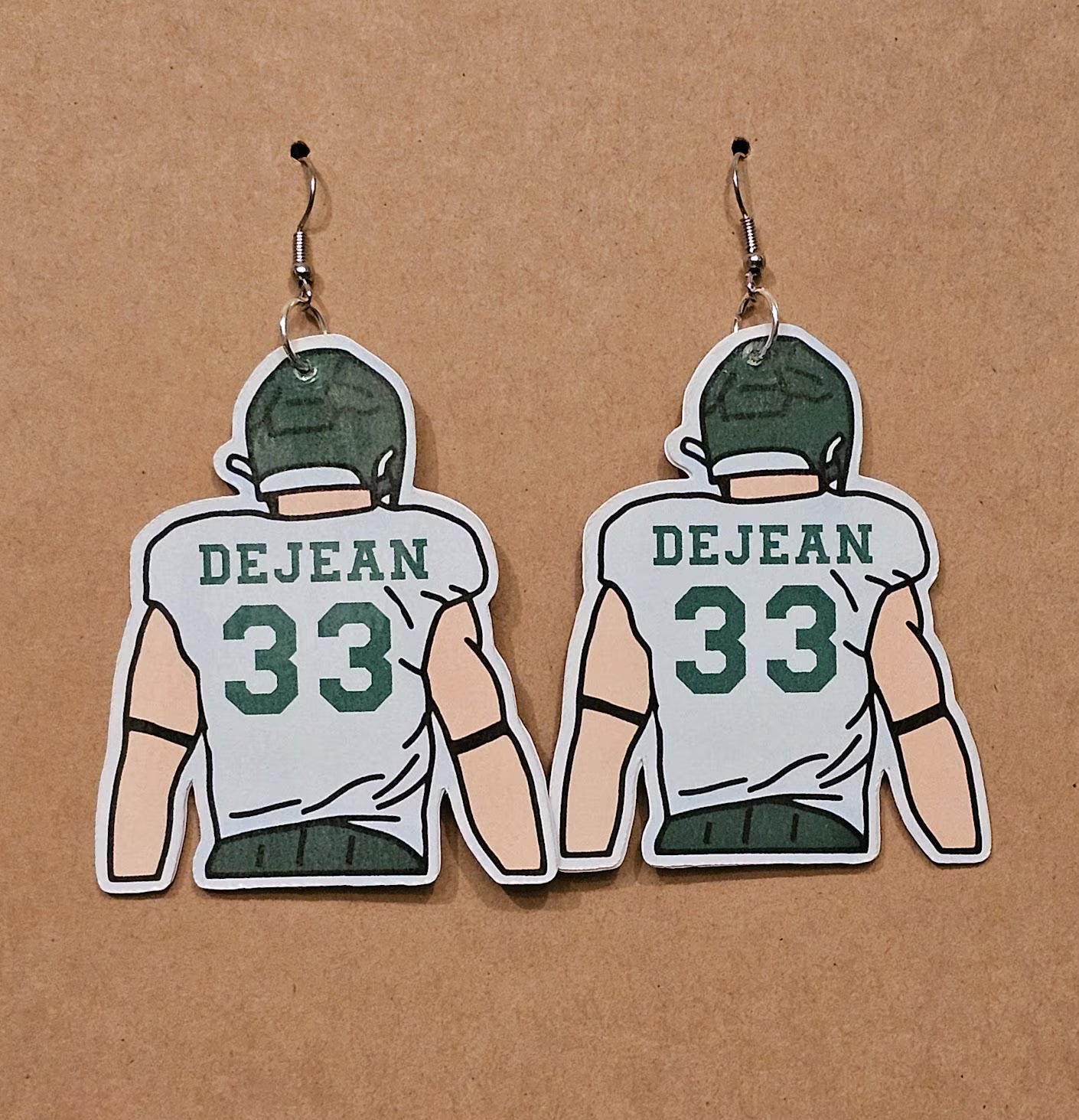 Philadelphia Eagles Football Jersey Earrings