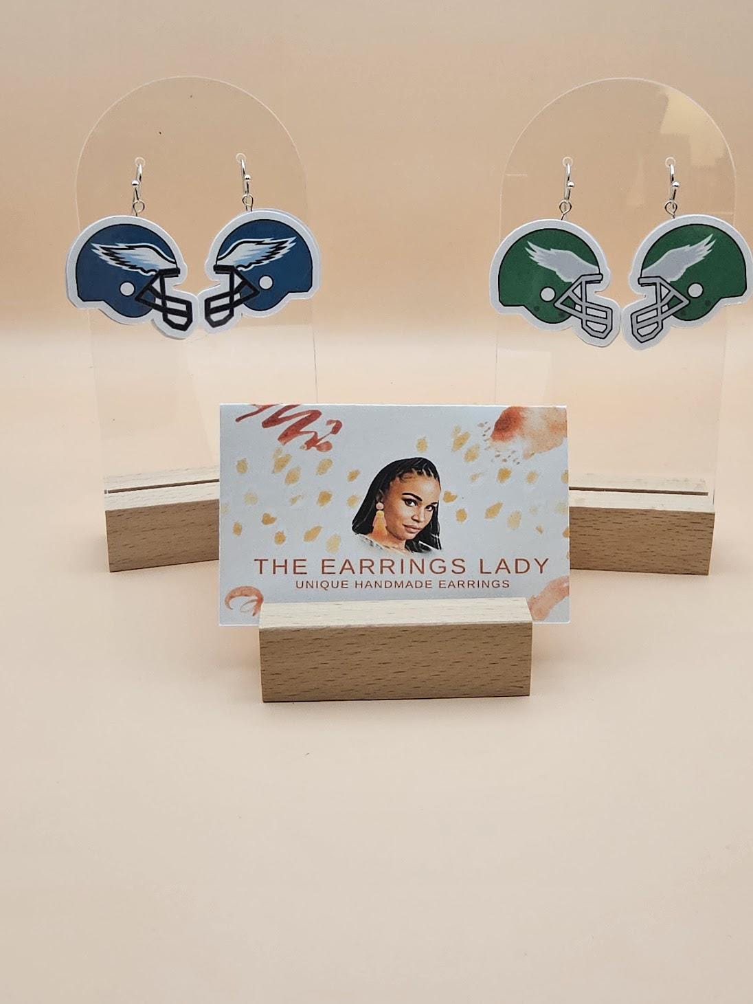 Philadelphia Eagles Football Helmet Earrings