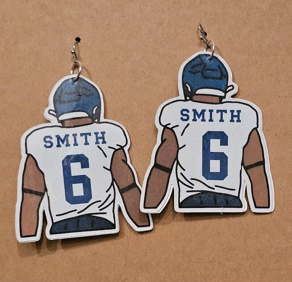 Philadelphia Eagles Football Jersey Earrings