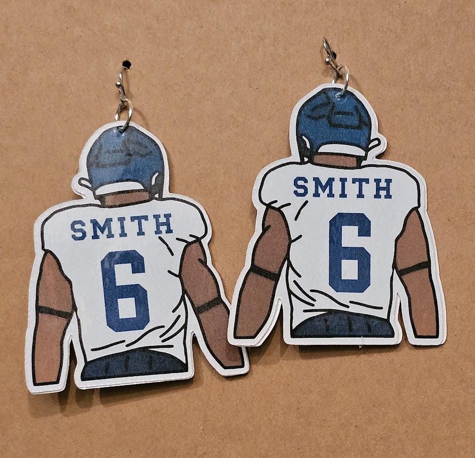 Philadelphia Eagles-Inspired Player Earrings