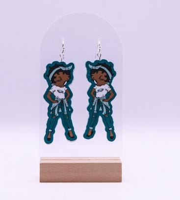 Philadelphia Eagles Fashion Earrings – Unique Handmade Jewelry