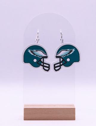 Philadelphia Eagles Football Helmet Earrings