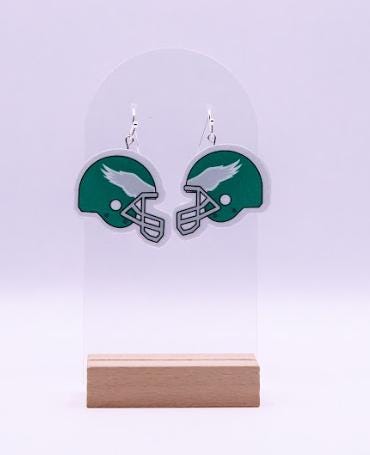 Philadelphia Eagles Football Helmet Earrings