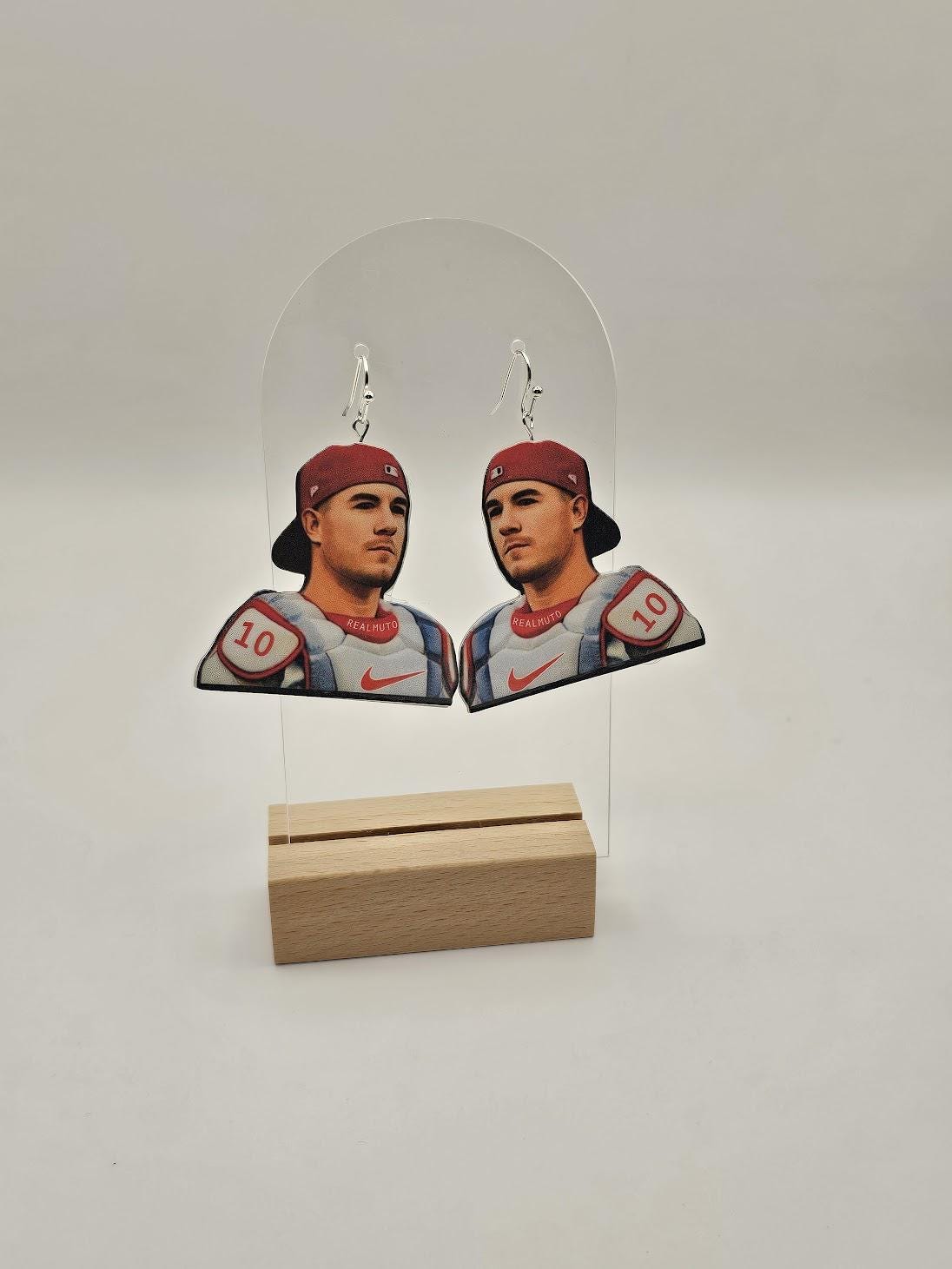 Philadelphia Phillies Baseball Player Earrings