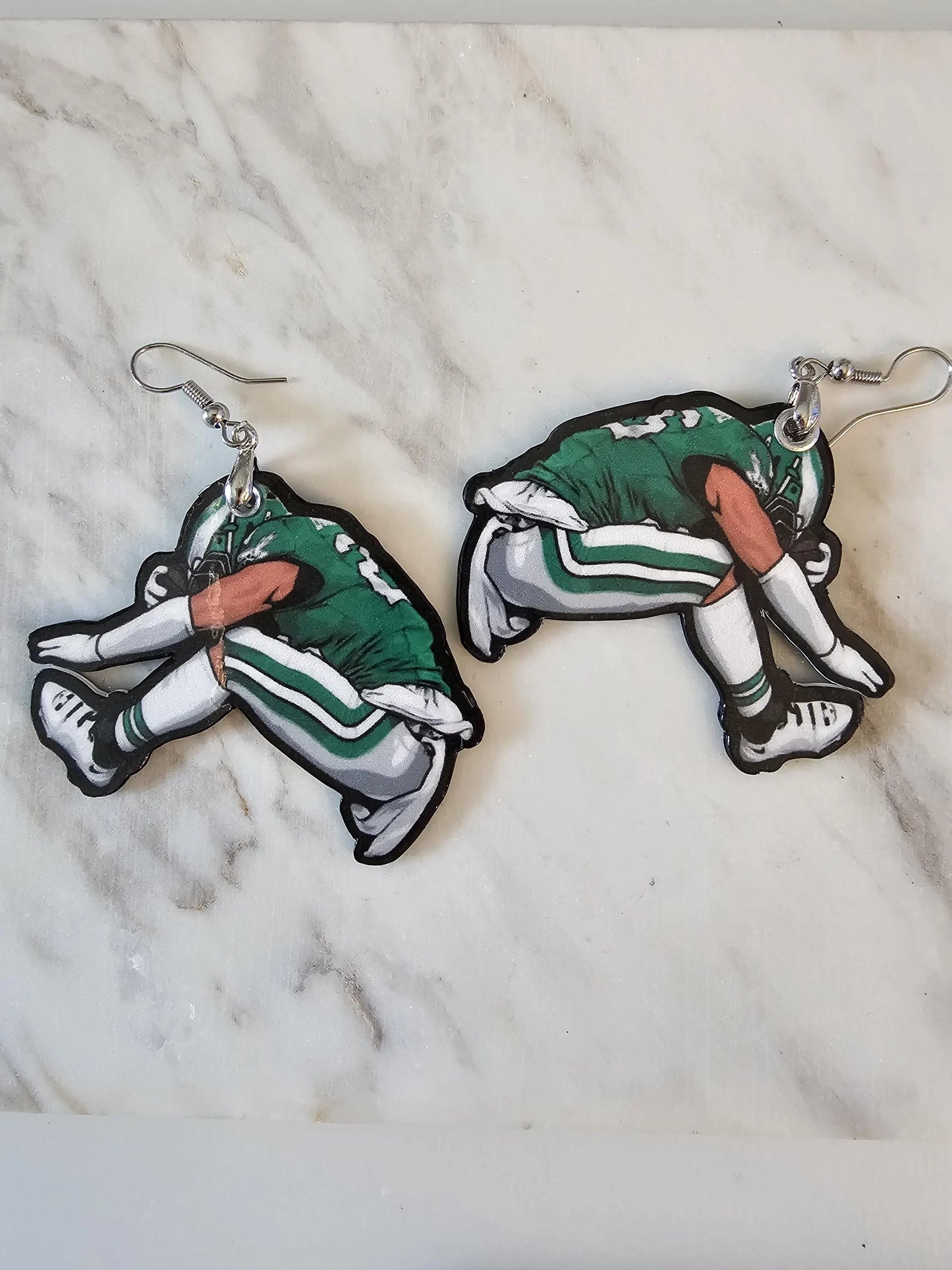 Philadelphia Eagles Football Jersey Earrings