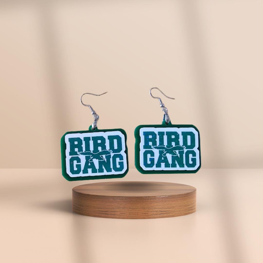 Philadelphia Eagles Bird Gang Acrylic Earrings