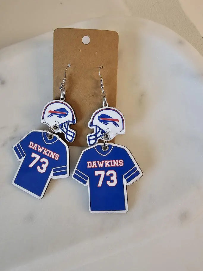 Buffalo Bills Football Earrings