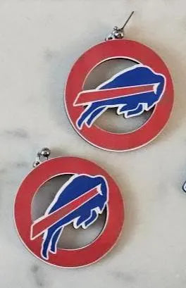 Buffalo Bills Football Earrings