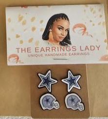 Football Team Micro Stud Earrings Set of 2
