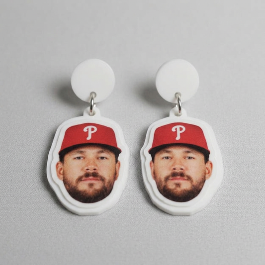 kyle-schwarber-face-clip on earrings