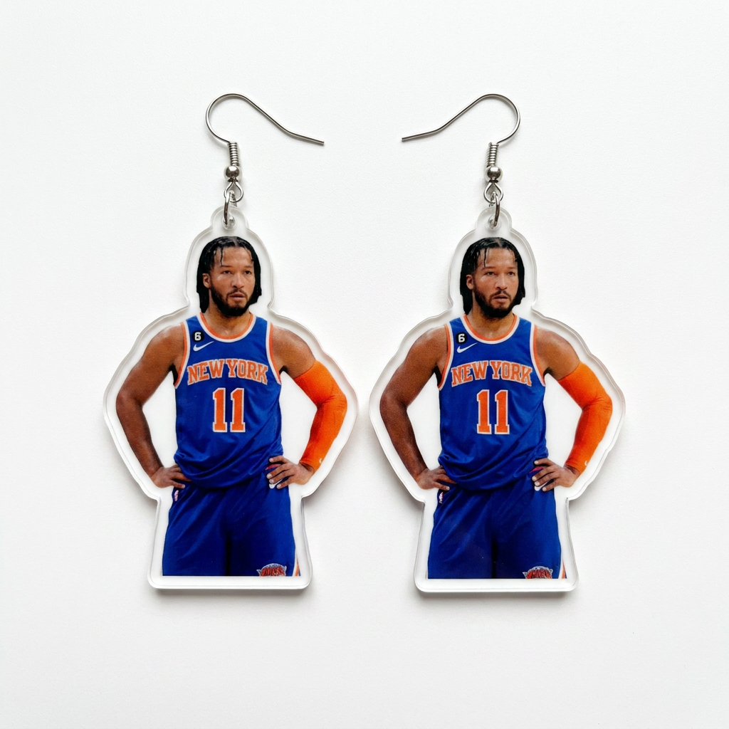 Jalen Brunson Knicks Earrings