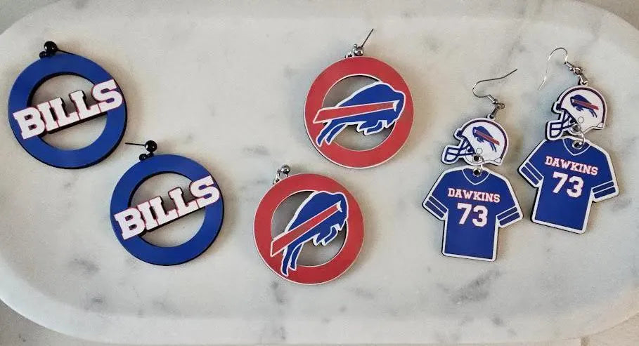 Buffalo Bills Fan Earrings