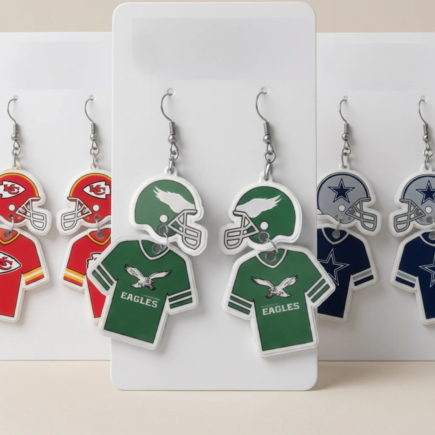 Football Helmet & Jersey Earrings
