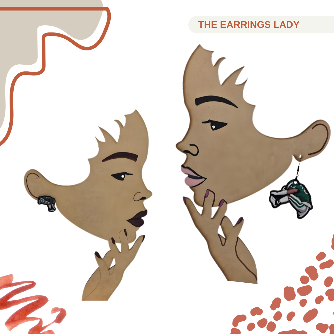 Philadelphia Eagles Earrings – Saquon Barkley Hurdle Earings Gift for Football Fans