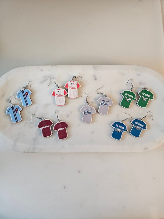 Sports T-Shirt Earrings