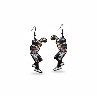Custom Kids sport picture earrings
