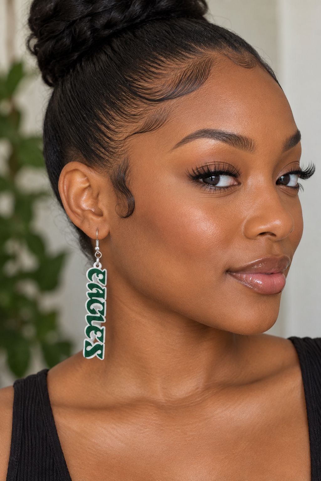 Philadelphia Eagles Retro Script Dangle Earrings