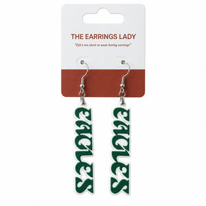 Philadelphia Eagles Retro Script Dangle Earrings