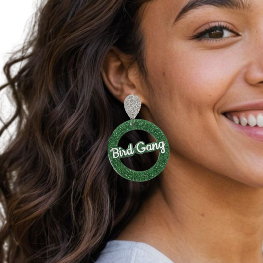 Philadelphia Eagles Bird Gang Hoop Earrings