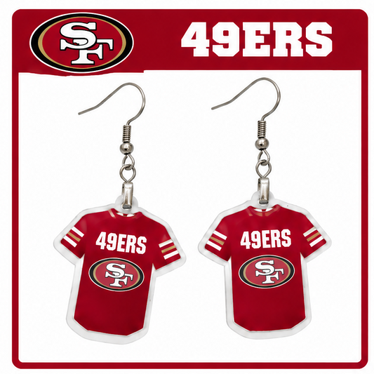 49ers Jersey Earrings