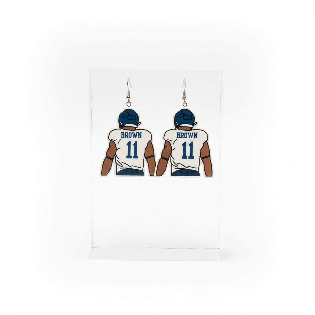 Philadelphia Eagles-Inspired Player Earrings