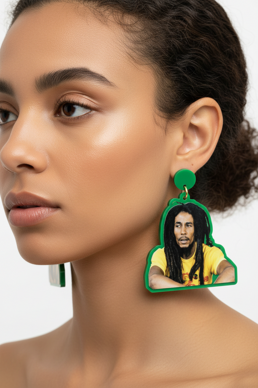 Bob Marley Earrings