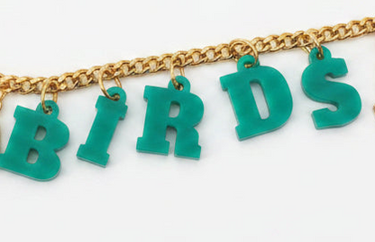 Solid Color Acrylic Letter Charms