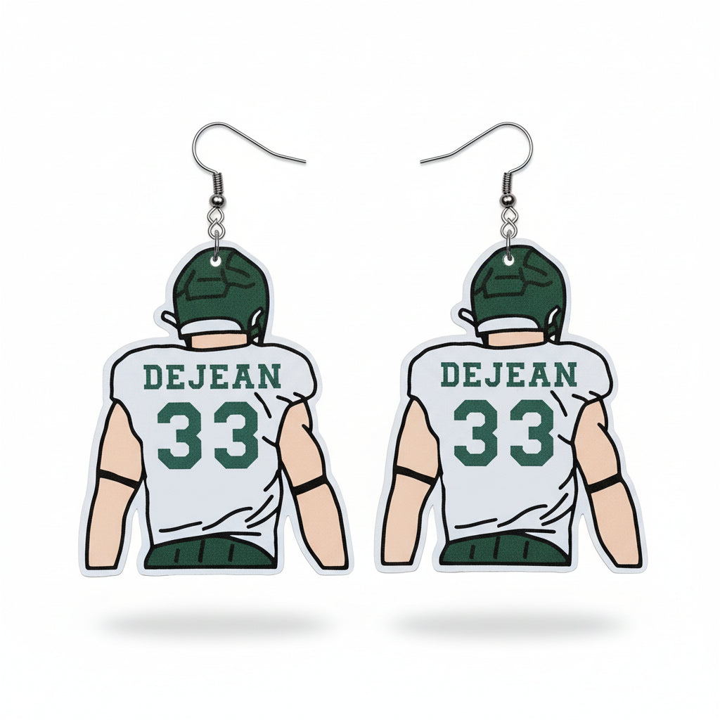 Philadelphia Eagles-Inspired Player Earrings