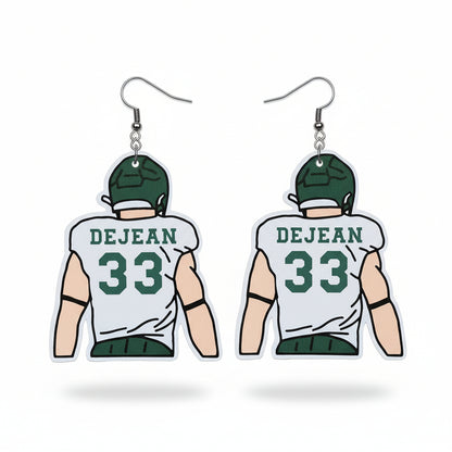 Philadelphia Eagles-Inspired Player Earrings