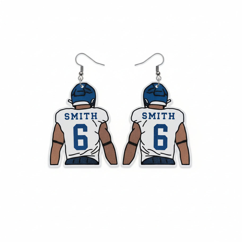 Philadelphia Eagles-Inspired Player Earrings