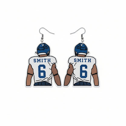 Philadelphia Eagles-Inspired Player Earrings