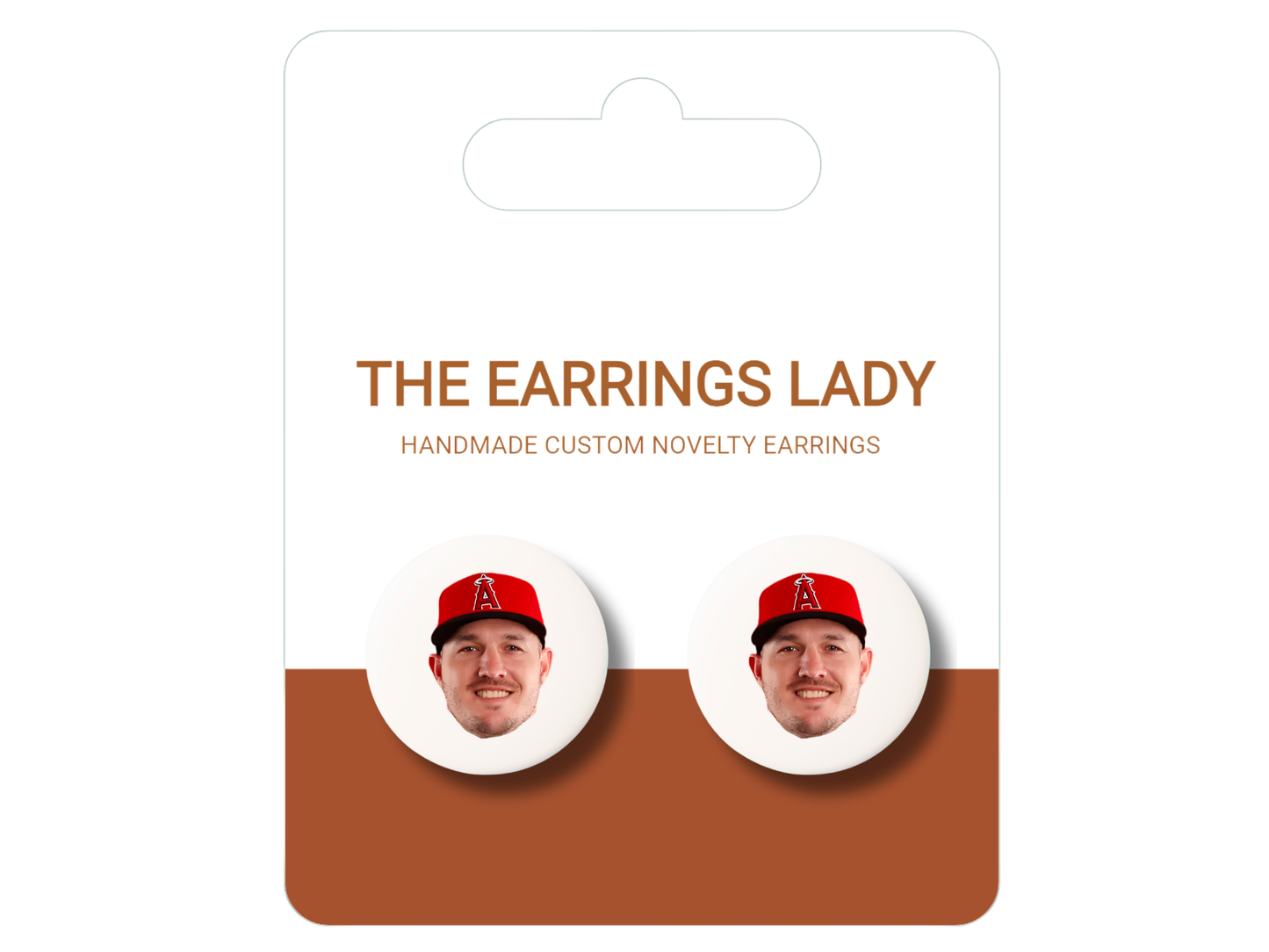 Mike Trout Stud Earrings