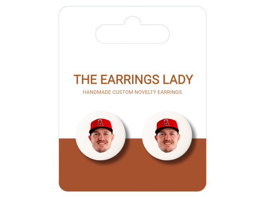 Mike Trout Stud Earrings