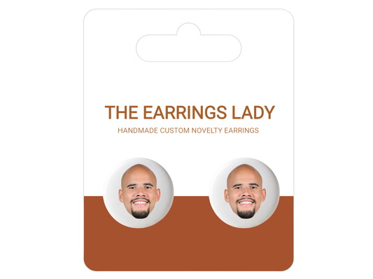 Zack Baun Button Stud Earrings