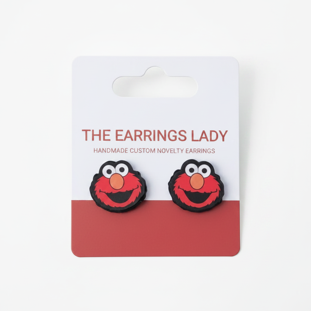 Elmo Stud Earings