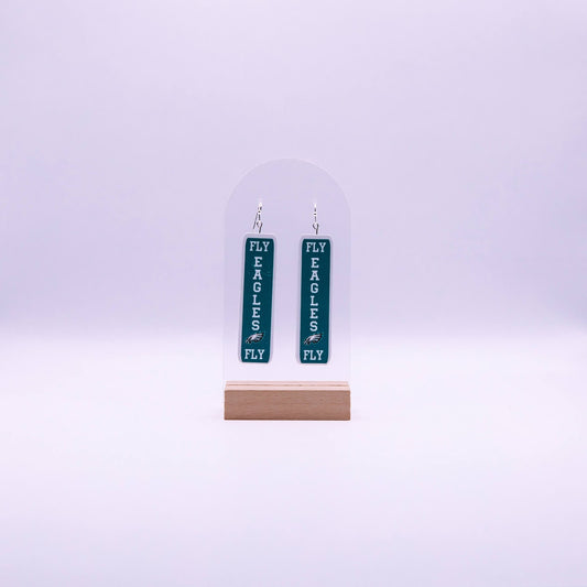 Fly Eagles Fly Sign Earrings