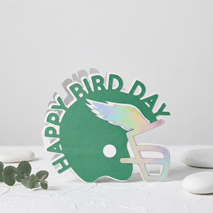 Philadelphia Eagles Football Helmet Greeting Card