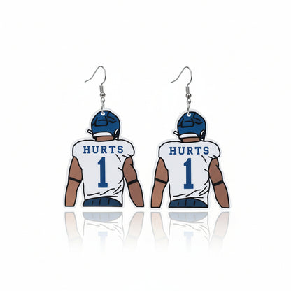 Philadelphia Eagles-Inspired Player Earrings