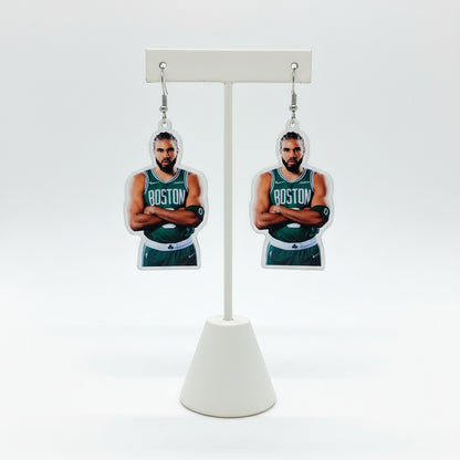 Jayson Tatum Boston Celtics Basketball Player Earrings