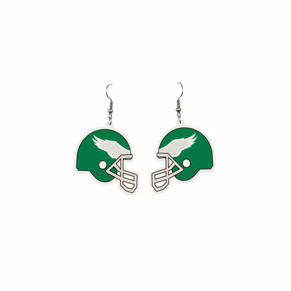 Kelly green Philadelphia Eagles Helmet Earrings