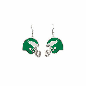 Eagles Kelly Green Helmet Earrings